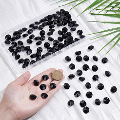 120Pcs Electroplate Glass Links Connectors&nbsp;GLAA-SP0001-71