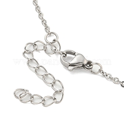 Brass Micro Pave Clear Cubic Zirconia Pendant Necklaces&nbsp;NJEW-B100-02P