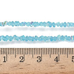 Electroplate Transparent Glass Beads Strands&nbsp;EGLA-P061-04C-AB20