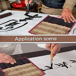 Bamboo Chinese Calligraphy Brush Pen Case&nbsp;AJEW-WH20020-513A