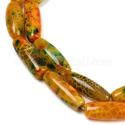 Dyed Natural Agate Beads Strands&nbsp;G-U029-H01