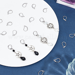 100Pcs 2 Style 304 Stainless Steel Leverback Earring Findings&nbsp;STAS-BBC0004-16