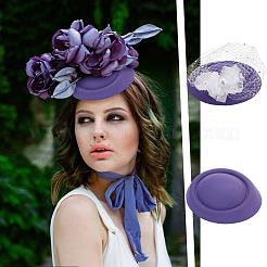 6Pcs 6 Colors Velvet Cloth Mini Hat Fascinator Base&nbsp;AJEW-NB0005-97