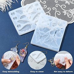 DIY Butterfly Pendant Silicone Molds for DIY Earring Making&nbsp;DIY-YW0009-84