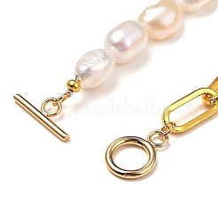 Natural Baroque Pearl Keshi Pearl Beaded Bracelets&nbsp;X-BJEW-JB05317