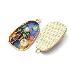 Printed Alloy Enamel Pendants&nbsp;ENAM-B028-14KCG
