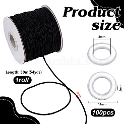 1 Roll Nylon Braided Cord&nbsp;DIY-PH0030-89