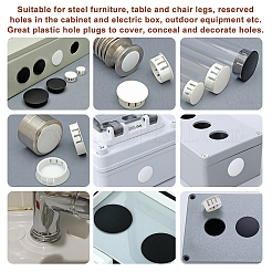 AHADEMAKER 50Pcs 5 Style Plastic Hole Plugs&nbsp;KY-GA0001-21B