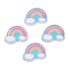 Transparent Printed Acrylic Cabochons&nbsp;TACR-N016-34