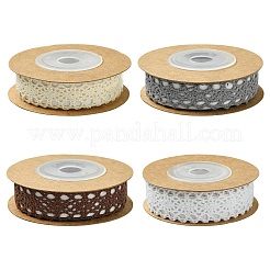 4 Rolls Self-adhesive Cotton Ribbons&nbsp;SRIB-CJ0001-03