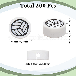 200Pcs Handmade Polymer Clay Beads&nbsp;CLAY-SC0002-41