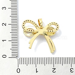 Rack Plating Brass Pave Cubic Zirconia Pendants&nbsp;KK-M282-31G