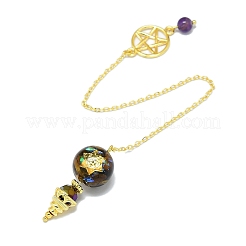 Round Resin Dowsing Pendulum Big Pendants&nbsp;G-C117-01G