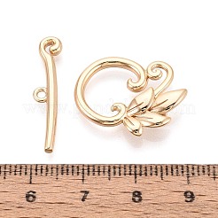 6Pcs Brass Toggle Clasps&nbsp;KK-T073-42G