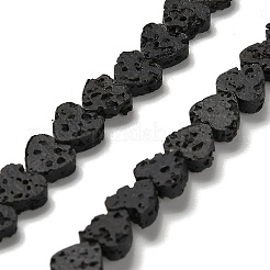Synthetic Lava Rock Dyed Beads Strands&nbsp;G-R010-01F