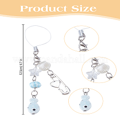 1Pc Alloy & Acrylic Mobile Accessories Decoration&nbsp;HJEW-LP0001-58