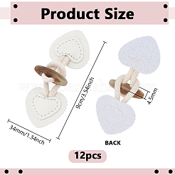 12Pcs Resin & Imitation Leather Toggle Buckle&nbsp;AJEW-PH0006-49A-01