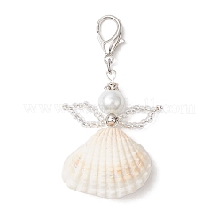 Angel Clam Shell Pendant Decoration&nbsp;HJEW-MZ00246-02