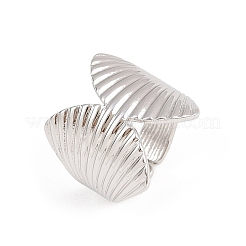 Brass Cuff Rings for Women&nbsp;RJEW-H256-19-P