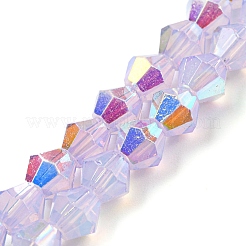 Baking Paint Transparent Glass Beads Strands&nbsp;GLAA-F029-TM6mm