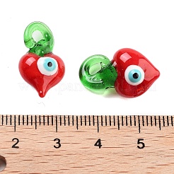 Glass with Enamel Pendants&nbsp;GLAA-M047-02