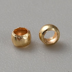 Brass Crimp Beads&nbsp;KK-WH20004-01C-G