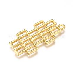 Zinc Alloy Open Back Bezel Pendants&nbsp;PALLOY-G274-01G
