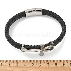 Braided Microfiber Leather Cord Bracelets&nbsp;BJEW-Q010-05A