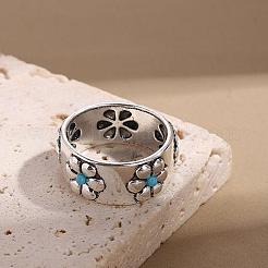 Retro Alloy and Turquoise Finger Rings&nbsp;FS-WGD8EB6-01