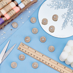12PC 1-Hole Alloy Buttons&nbsp;DIY-FG0007-29LG