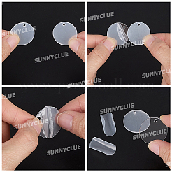 100Pcs Transparent Acrylic Pendants&nbsp;OACR-SC0002-99A