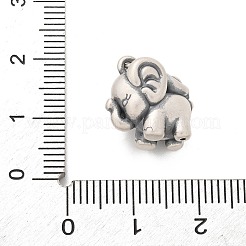 Fine Silver Vintage Elephant Charms&nbsp;STER-D300-06AS