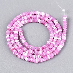 Natural Trochid Shell/Trochus Shell Beads Strands&nbsp;SSHEL-N040-21E