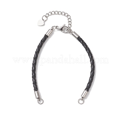 3MM Round Braided Leather Bracelet Making&nbsp;AJEW-JB01541