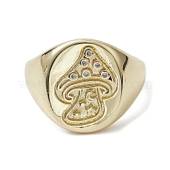 Brass with Cubic Zirconia Adjustable Rings&nbsp;RJEW-K257-57G