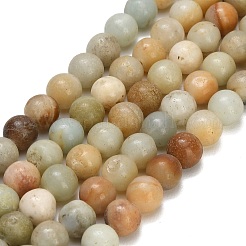Natural Flower Amazonite Beads Strands&nbsp;GG-CBA6382-A04-8mm-01
