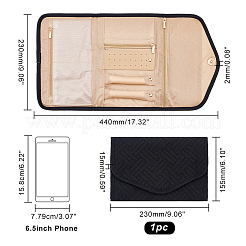Polyester Envolope Travel Folding Clutch Bag&nbsp;ABAG-WH0035-030B