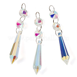 3Pcs Crystal Glass Hanging Sun Catcher&nbsp;AJEW-TADJ0001-08B