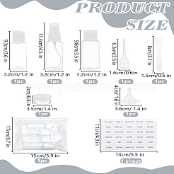 1Set Plastic Empty Refillable Spray Bottle Set&nbsp;AJEW-LP0005-22