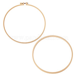1Pc Plastic Imitation Bamboo Cross Stitch Embroidery Hoops&nbsp;FIND-TADJ0001-02