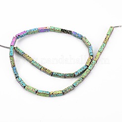 Electroplated Natural Lava Rock Beads Strands&nbsp;G-T114-70B