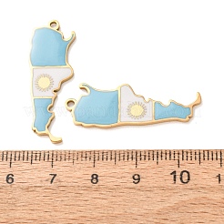 304 Stainless Steel & Enamel Pendants&nbsp;SA-CBA6ECE-01A-G