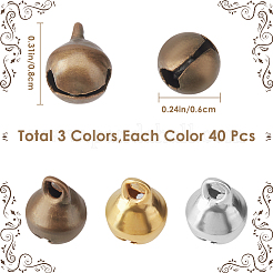 120Pcs 3 Metal Color Alloy Charms&nbsp;FIND-GF0006-37