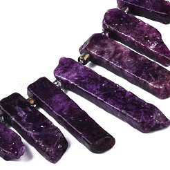 Natural Lepidolite/Purple Mica Stone Beads Strands&nbsp;X-G-N215-007