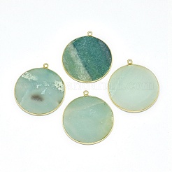 Natural Flower Amazonite Pendants&nbsp;G-E526-10C