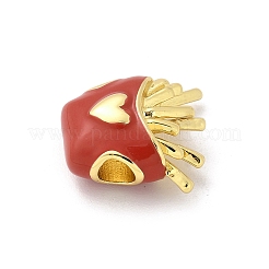 Brass Enamel Beads&nbsp;KK-S511-27A-G