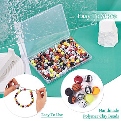 220Pcs 11 Styles Handmade Polymer Clay Beads&nbsp;CLAY-TA0001-86