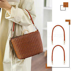 Braided Round PU Leather Bag Handles&nbsp;FIND-WH0139-647B