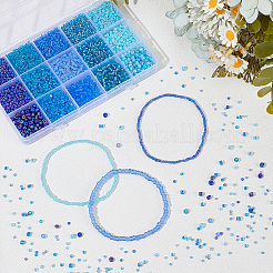195G 15 Style Glass Seed Beads&nbsp;SEED-WR0001-11
