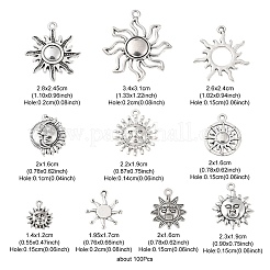 100G Tibetan Style Alloy Pendants&nbsp;TIBEP-YW0001-39